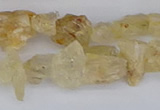 CCH708 15.5 inches 6*8mm - 10*14mm yellow topaz chips beads