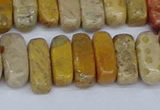 CCH713 15.5 inches 5*10mm - 5*15mm fossil coral chips beads