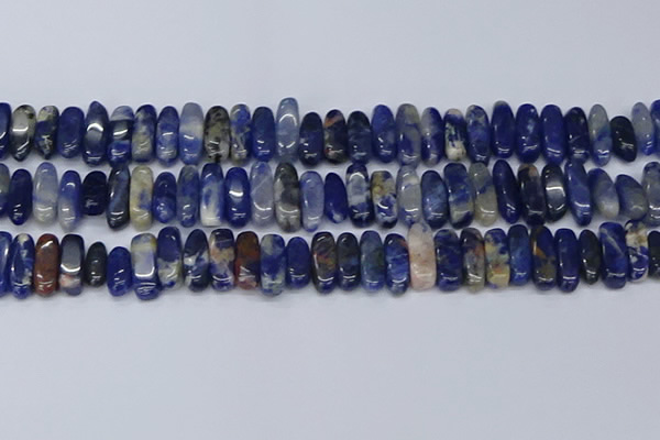 CCH714 15.5 inches 5*10mm - 5*15mm sodalite chips beads