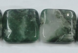 CCJ04 15.5 inches 25*25mm square natural African jade beads wholesale