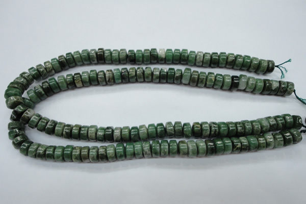 CCJ16 15.5 inches 6*10mm tyre natural African jade beads wholesale