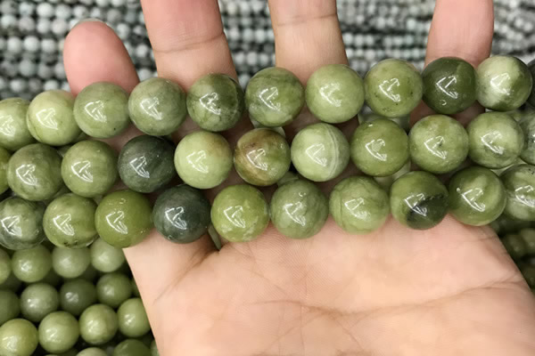 CCJ314 15.5 inches 12mm round China jade beads wholesale