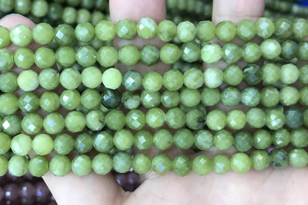 CCJ370 15.5 inches 6mm faceted round China jade beads wholesale