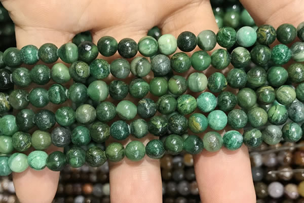 CCJ401 15.5 inches 6mm round west African jade beads wholesale