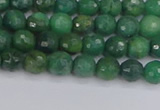 CCJ410 15.5 inches 4mm faceted round west African jade beads