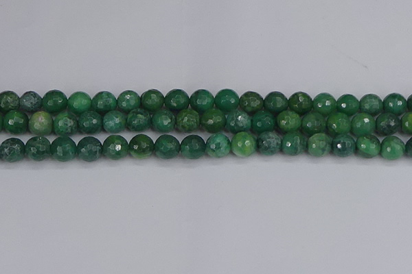 CCJ412 15.5 inches 8mm faceted round west African jade beads