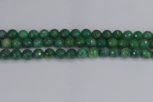 CCJ414 15.5 inches 12mm faceted round west African jade beads