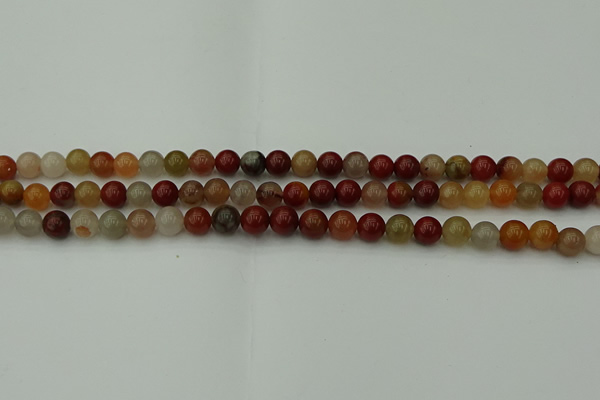 CCJ450 15.5 inches 4mm round colorful jasper beads wholesale