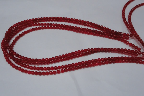 CCN05 15.5 inches 4mm round candy jade beads wholesale