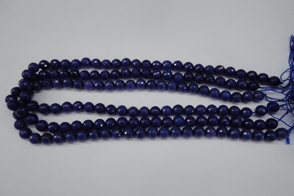 CCN1213 15.5 inches 8mm faceted round candy jade beads wholesale