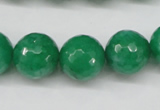 CCN1226 15.5 inches 14mm faceted round candy jade beads wholesale