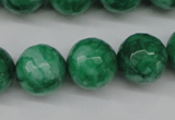 CCN1227 15.5 inches 16mm faceted round candy jade beads wholesale