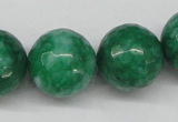 CCN1229 15.5 inches 20mm faceted round candy jade beads wholesale