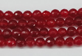 CCN1242 15.5 inches 6mm faceted round candy jade beads wholesale