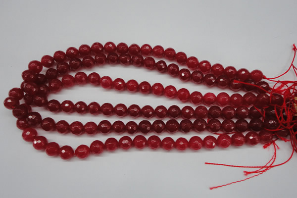 CCN1244 15.5 inches 10mm faceted round candy jade beads wholesale