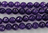 CCN1253 15.5 inches 8mm faceted round candy jade beads wholesale