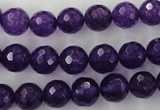 CCN1254 15.5 inches 10mm faceted round candy jade beads wholesale