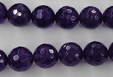 CCN1255 15.5 inches 12mm faceted round candy jade beads wholesale