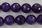 CCN1256 15.5 inches 14mm faceted round candy jade beads wholesale