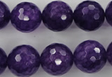 CCN1257 15.5 inches 16mm faceted round candy jade beads wholesale