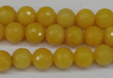 CCN1274 15.5 inches 10mm faceted round candy jade beads wholesale