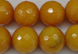 CCN1278 15.5 inches 18mm faceted round candy jade beads wholesale