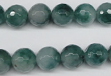 CCN1285 15.5 inches 12mm faceted round rainbow candy jade beads