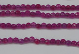 CCN1310 15.5 inches 3mm faceted round candy jade beads wholesale