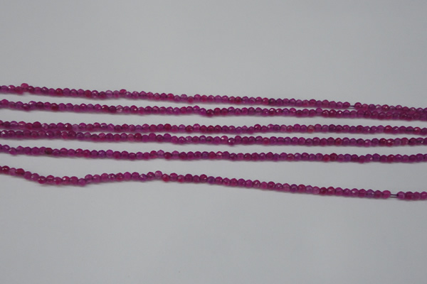 CCN1310 15.5 inches 3mm faceted round candy jade beads wholesale