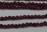 CCN1312 15.5 inches 3mm faceted round candy jade beads wholesale