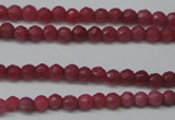 CCN1315 15.5 inches 3mm faceted round candy jade beads wholesale