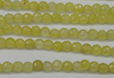 CCN1321 15.5 inches 4mm faceted round candy jade beads wholesale