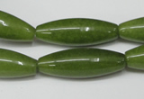 CCN134 15.5 inches 10*30mm rice candy jade beads wholesale