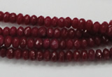 CCN1351 15.5 inches 3*5mm faceted rondelle candy jade beads