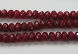 CCN1352 15.5 inches 4*6mm faceted rondelle candy jade beads