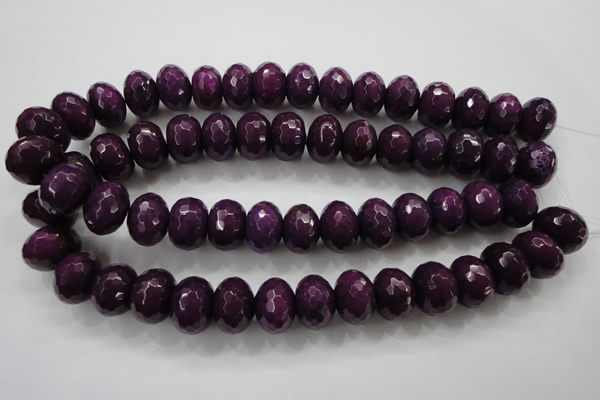 CCN1378 15.5 inches 13*18mm faceted rondelle candy jade beads