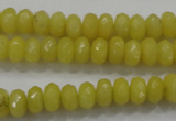 CCN1393 15.5 inches 5*8mm faceted rondelle candy jade beads