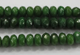 CCN1403 15.5 inches 5*8mm faceted rondelle candy jade beads