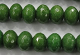 CCN1406 15.5 inches 10*14mm faceted rondelle candy jade beads