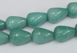 CCN141 15.5 inches 10*14mm teardrop candy jade beads wholesale