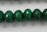 CCN1416 15.5 inches 10*14mm faceted rondelle candy jade beads