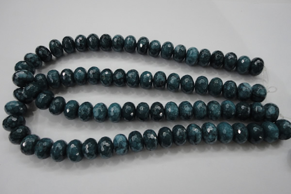 CCN1426 15.5 inches 10*14mm faceted rondelle candy jade beads