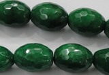 CCN1486 15.5 inches 15*20mm faceted rice candy jade beads wholesale