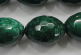 CCN1487 15.5 inches 18*25mm faceted rice candy jade beads wholesale