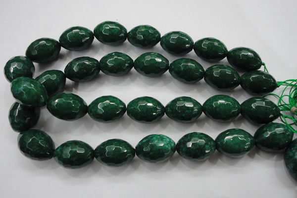 CCN1487 15.5 inches 18*25mm faceted rice candy jade beads wholesale