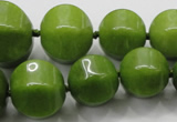 CCN1534 15.5 inches 8*8mm - 20*20mm pumpkin candy jade beads