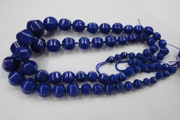 CCN1536 15.5 inches 8*8mm - 20*20mm pumpkin candy jade beads