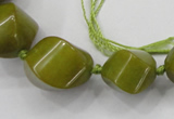 CCN1542 15.5 inches 10*14mm - 20*25mm twisted tetrahedron candy jade beads