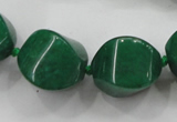 CCN1547 15.5 inches 10*14mm - 20*30mm twisted tetrahedron candy jade beads