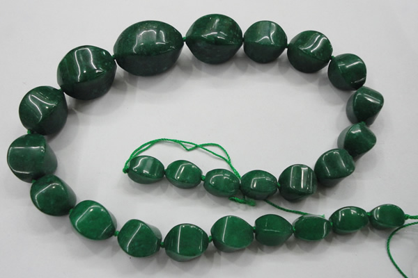 CCN1547 15.5 inches 10*14mm - 20*30mm twisted tetrahedron candy jade beads